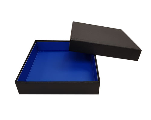 Royal box L109xW109xH24 black ocean blue    