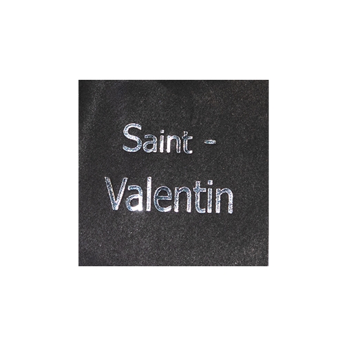 Wish label Saint-Valentin black silver 500pcs