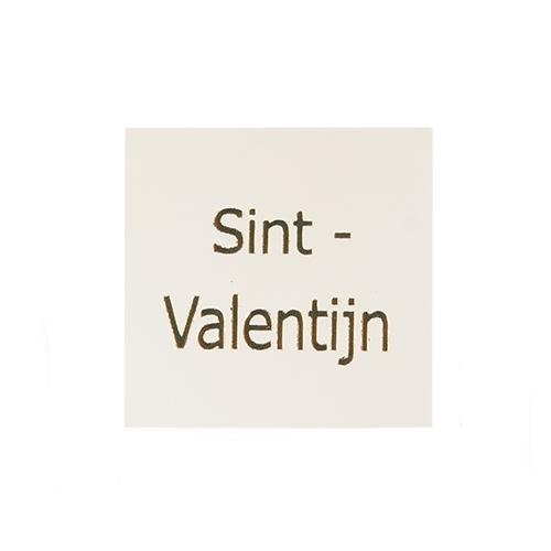 Wish label Sint-Valentijn white gold 500pcs