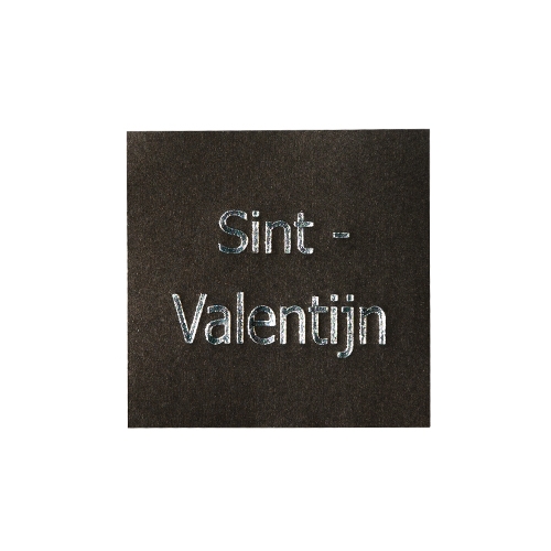 Wish label Sint-Valentijn black silver 500pcs